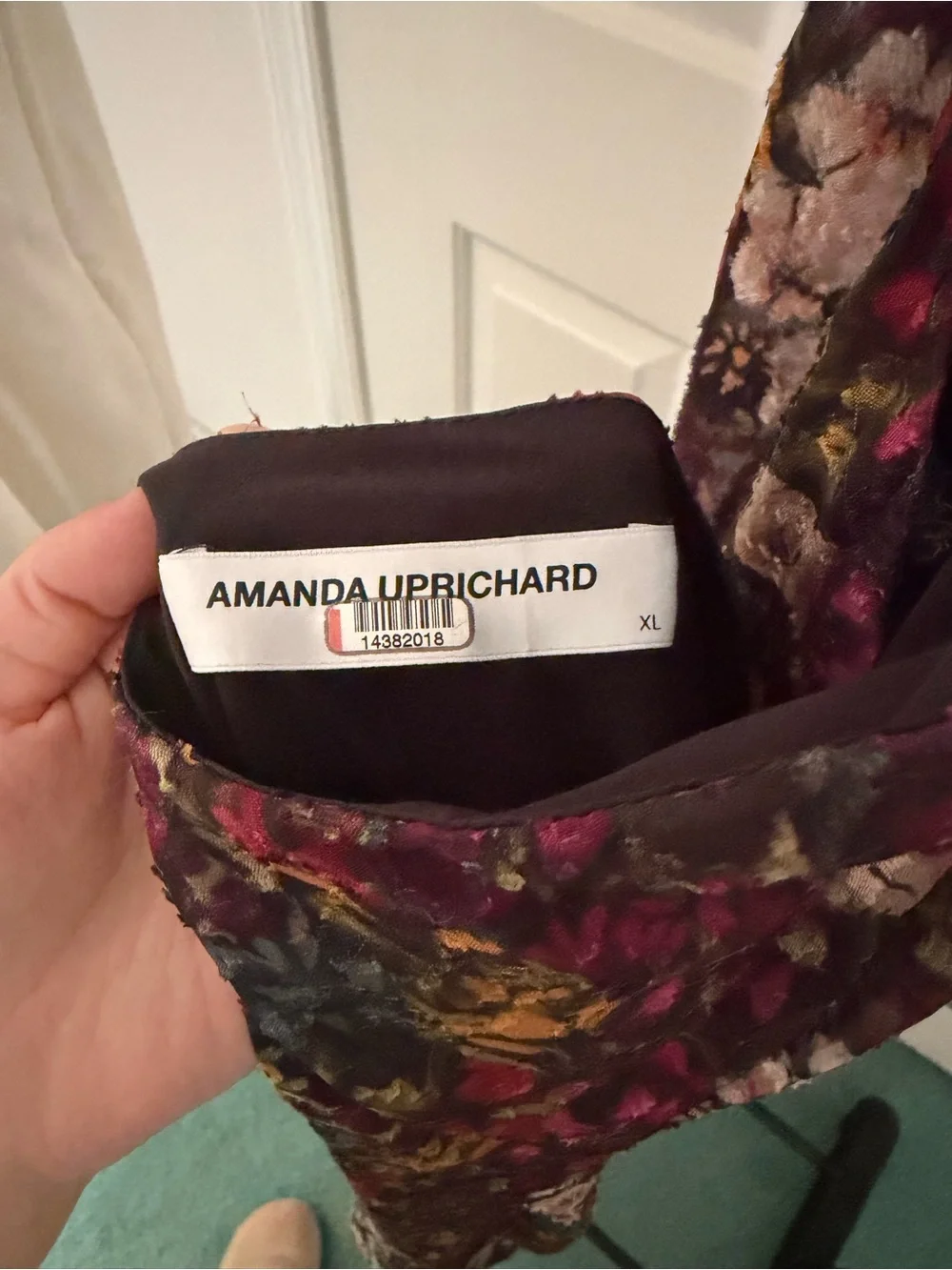 Amanda Uprichard Elektra Backless Maxi Dress in Floral Multi-Color